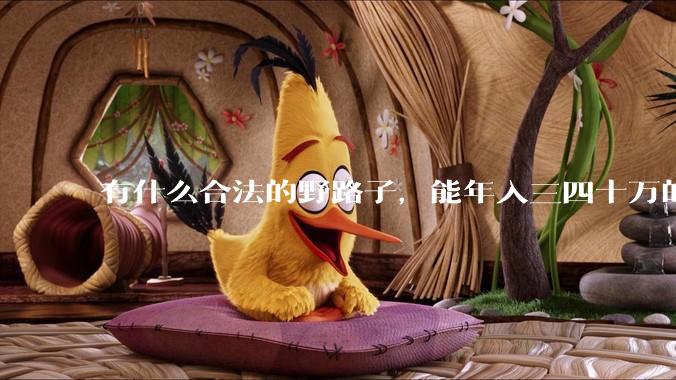 有什么合法的野路子，能年入三四十万的？