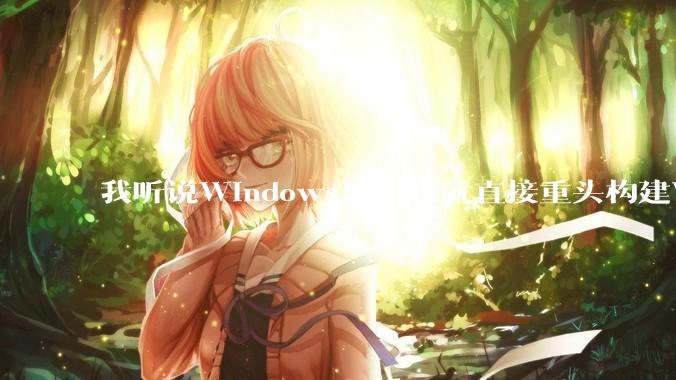 我听说Windows12微软就直接重头构建Windows了，就直接重构Win内核了，到底是不是真的?