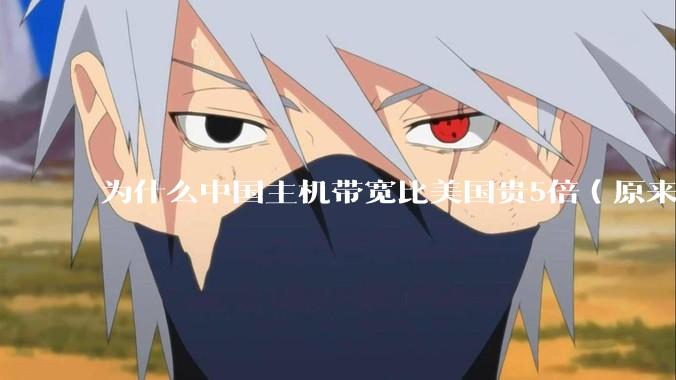 为什么中国主机带宽比美国贵5倍（原来错误的10000倍），比如阿里云？