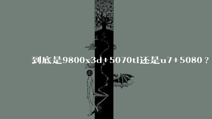 到底是9800x3d+5070ti还是u7+5080?